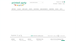 Desktop Screenshot of printedparty.com